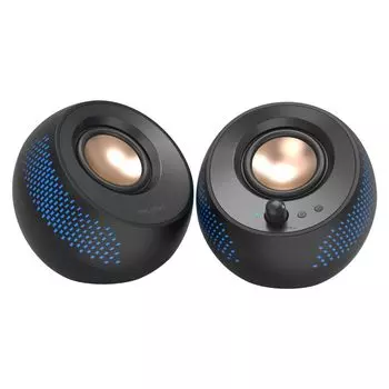Creeative Pebble X большой дюймовый драйвер RGB-подсветки с портом USB PD 30 Вт пиковая выходная мощность ПК-динамик 2,75 RMS/60 Вт SP-PBLX-BK