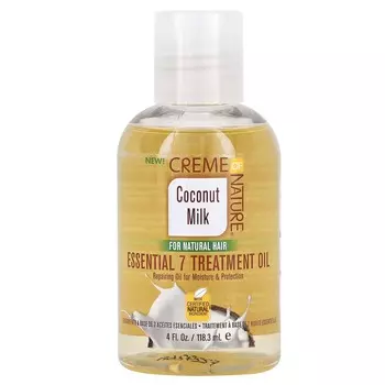 Creme Of Nature, эфирное масло 7 Treatment, кокосовое молоко, 4 жидких унции (118,3 мл)