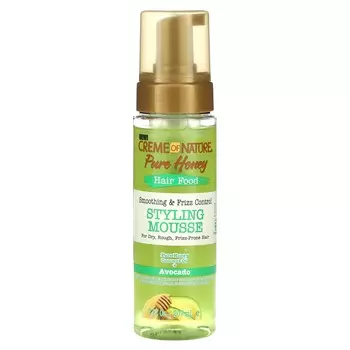 Creme Of Nature, Чистый мед, питание для волос, мусс для укладки, 7 жидких унций (207мл)