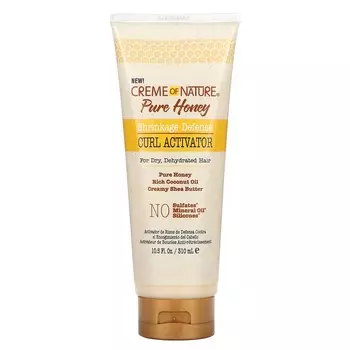 Creme Of Nature, Чистый мед, против усадки, активатор локонов, 10,15 жидких унций (310 мл)