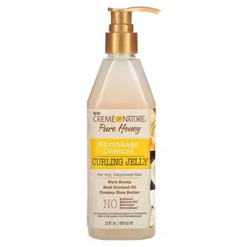 Creme Of Nature, Чистый мед, против усадки, желе для завивки волос, 12 жидких унций (355 мл)