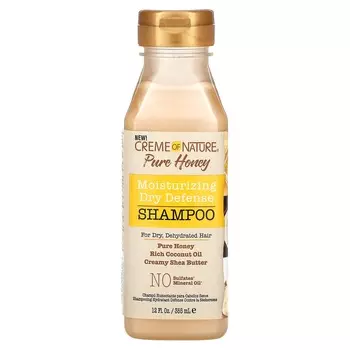 Creme Of Nature, Чистый мед, увлажняющий шампунь для защиты от сухости, для сухих волос, 12 жидких унций (355 мл)