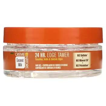 Creme Of Nature, кокосовое молоко, 24 часа. Гель для волос Edge Taper, для натуральных волос, 2,25 унции (63,7 г)
