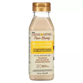 Creme Of Nature, Pure Honey, Moisturizing Dry Defense Conditioner, for Dry, Dry Hair, 12 fl oz (355 ml)