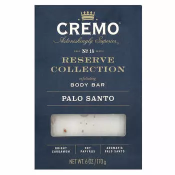 Cremo, Reserve Collection, Exfoliating Body Bar, Palo Santo, 6 oz (170 g)