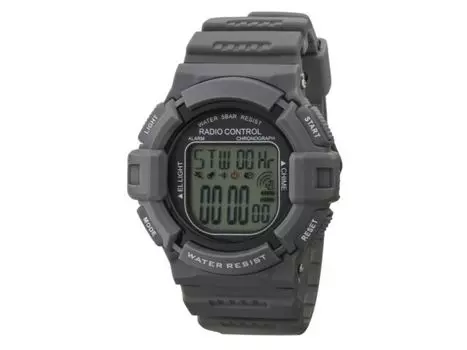 CREPHA Часы Цифровое Радио Водонепроницаемый Многофункциональный Ремешок Из Уретана TE-D189-GR