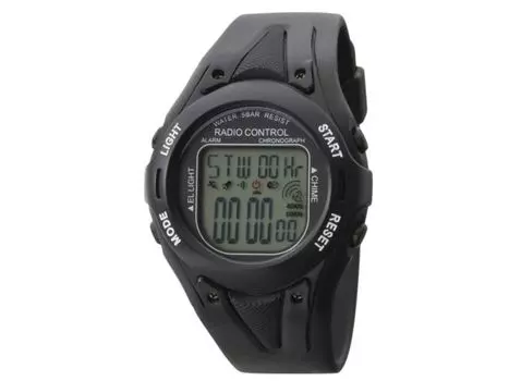 CREPHA Watch Digital Radio Водонепроницаемый многофункциональный уретановый ремень TE-D190-BK