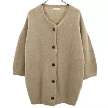 crepuscule 7 minutes sleeve knit cardigan Beige Women Used