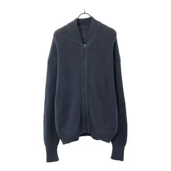 crepuscule made in Japan Long sleeve cotton Knit jacket 1 blue sweater Men s Used