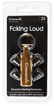CRESCENDO PRO Беруши для барабанщиков Защита ушей Fcking Loud 25