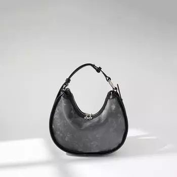 Crescent-shaped Crossbody Bag, Women s Bag, Versatile, High-end, Niche Design, Underarm Bag, Satin High-end Fashion Bag