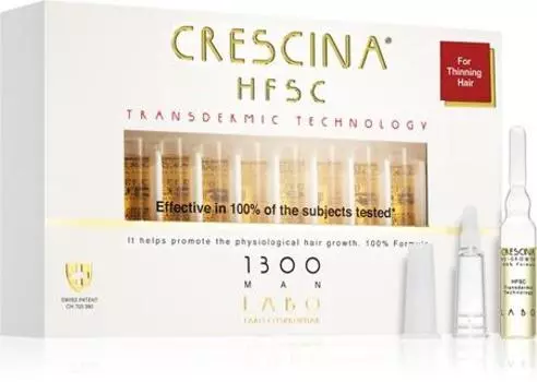 Crescina Transdermic 1300 Средство для восстановления роста волос для мужчин TU прозрачный
