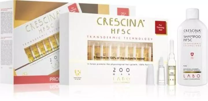 Crescina Transdermic 200 Подарочный набор для стимулирования роста волос TU прозрачный