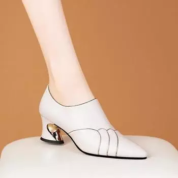 Cresfimix Botas Femininas Женская мода Милые высококачественные стильные фирменные сапоги на высоком каблуке для зимы Теплая женская осенняя обувь A15e 35