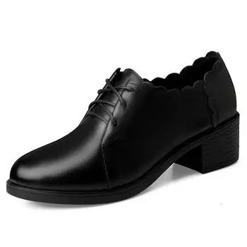 Cresfimix Botas Femininas женские милые сладкие туфли с круглым носком на шнуровке из нескользящей лакированной кожи на шнуровке Zapatos De Mujer A789 35