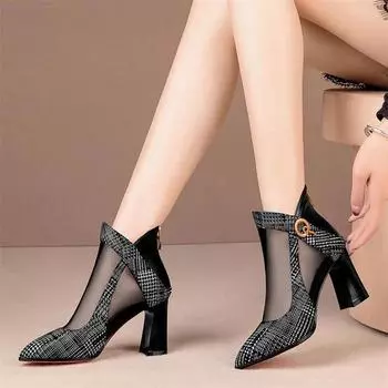 Cresfimix Botas Femininas женские модные черные сетчатые дышащие высококачественные осенние ботинки женские повседневные ботильоны для вечеринки A421 34