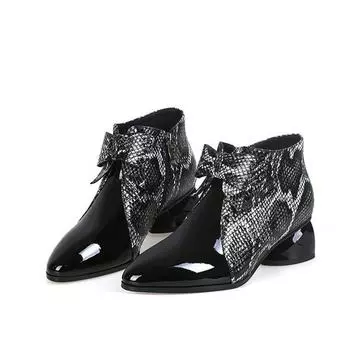 Cresfimix Botas Femininas женские модные высококачественные серые и черные разноцветные квадратные каблуки сапоги для осени леди повседневные сапоги A781 35