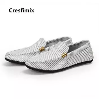 Cresfimix chaussures masculines мужские повседневные уличные джинсовые туфли на плоской подошве мужские весенние и летние синие туфли мужские высококачественные туфли a864 39