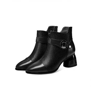 Cresfimix Femmes Bottes женские модные высококачественные удобные осенние короткие ботильоны для вечеринок, женские коричневые уличные повседневные ботинки A531 35
