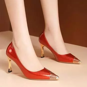 Cresfimix Femmes Hauts Talons Women Fashion Crystal Blue Comfort Stiletto Heels for Party Lady Casual Black Heel Shoes A7037 34