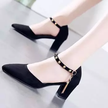 Cresfimix Femmes Hauts Talons Женская мода Милые туфли большого размера Высококачественные туфли на каблуках для вечеринок Женские повседневные туфли на каблуках с заклепками A9638b 34