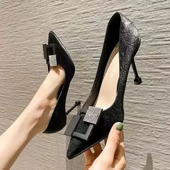 Cresfimix Femmes Talons Hauts женские модные милые высококачественные офисные туфли на шпильках женские повседневные домашние и праздничные туфли на каблуках A9854 35