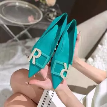 Cresfimix Femmes Talons Hauts женские высококачественные туфли на шпильках Crystal Deco синего цвета для вечеринок и ночных клубов, сексуальные туфли на каблуках A123 34