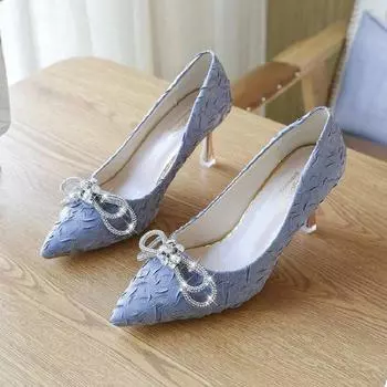 Cresfimix Lady Fashion Sweet High Quality High Heels Shoes for Party Women Cute Sweet Black Stilettos Femmes Hauts Talons A7037b 35