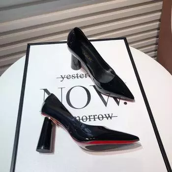 Cresfimix Mujeres Tacones Altos Женская мода Милая розово-красная высококачественная искусственная кожа Весенние туфли без застежек на высоком каблуке для вечеринки A9378 34