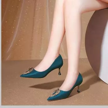 Cresfimix Mulheres De Salto Alto женские сексуальные красные туфли-шпильки из искусственной кожи для вечеринок, модные синие удобные летние туфли A280 35