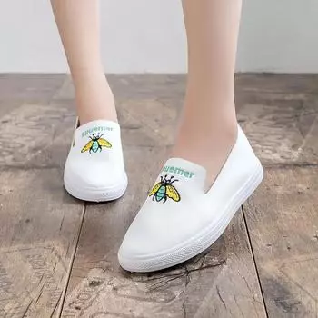 Cresfimix Sapatos De Mujer женские повседневные легкие белые мокасины из искусственной кожи для подростков, школьная обувь для улицы A9695 36