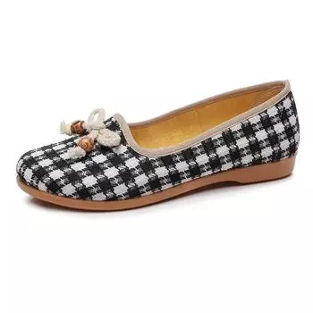 Cresfimix Sapatos Femininas Милые легкие туфли-лоферы на плоской подошве с бантом на весну и лето для женщин, симпатичная обувь A498 35