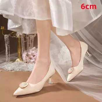 Cresfimix Sapatos Femininas женские модные высококачественные красные свадебные туфли на высоком каблуке женские милые бежевые сексуальные туфли на шпильках A319 34