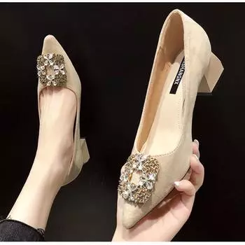 Cresfimix Sapatos Femininas женские модные темно-синие удобные туфли на квадратном каблуке без застежек женские повседневные туфли для вечеринок и клуба A9377 35