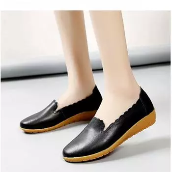 Cresfimix Sapatos Femininas женские милые белые туфли из искусственной кожи с противоскользящим покрытием, повседневные весенние и осенние туфли-лоферы A9707 35