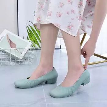 Cresfimix Sapatos Femininas женские милые легкие элегантные высококачественные водонепроницаемые туфли на каблуке для дождливой погоды женские повседневные туфли-лодочки A1557 36