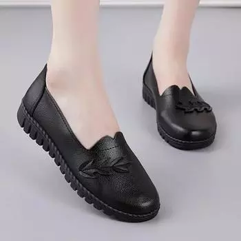 Cresfimix Sapatos Femininas женские милые легкие удобные летние туфли-лоферы на плоской подошве без застежек женские повседневные весенние кожаные туфли A9685 35