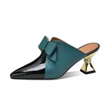 Cresfimix Sapatos Femininas женские милые синие и черные разноцветные туфли-бабочки на высоком каблуке женские модные милые сексуальные туфли-лодочки на каблуке A416 34