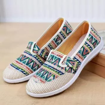 Cresfimix Sapatos Femininas женские милые туфли для танцев с клетчатым узором балетные туфли для женщин повседневные домашние и уличные ретро-лоферы A9803 35
