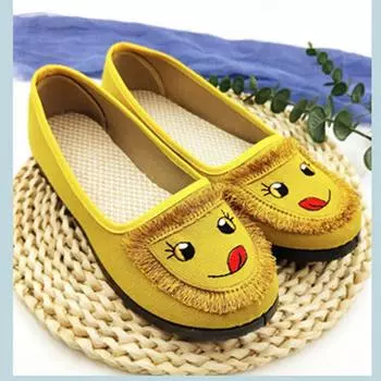 Cresfimix Sapatos Femininas женские милые удобные весенне-летние туфли с мультяшным принтом из вулканизированной ткани женские модные танцевальные туфли A9793 35