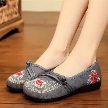 Cresfimix Sapatos Femininas женские повседневные милые легкие туфли больших размеров для танцев, симпатичные серые туфли в стиле ретро на плоской подошве A500 35
