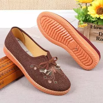 Cresfimix Sapatos Femininas женские ретро-туфли с бантом коричневого цвета с противоскользящей подошвой для танцев женские милые удобные весенне-летние лоферы A28c 35