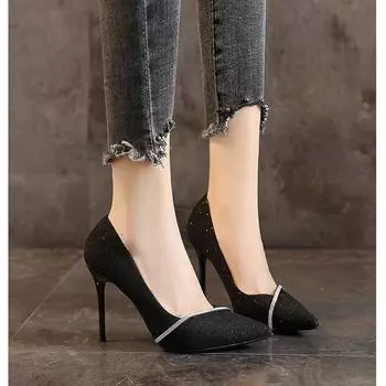 Cresfimix women classic high quality red pattern high heel shoes lady cool party black high heels cute pumps talon femme a5549 35