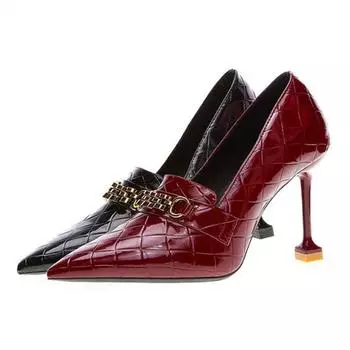 Cresfimix Women Cute High Quality Stiletto Heels for Sexy Party Lady Elegant European Style Autumn Slip on High Heel Shoes A9623 34