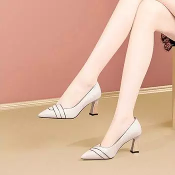 Cresfimix Women Sexy Black Leather High Heel Shoes for Wedding Party Lady Cute Elegant Black Heel Pumps Zapatos De Mujer A1080 35