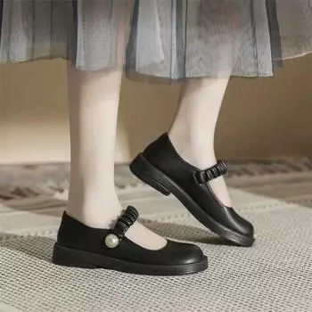Cresfimix Zapato Negro Tacon Women Cool Pointed Toe Brand Design Square Heel Shoes Lady Casual Spring Summer Office Pumps A611 35