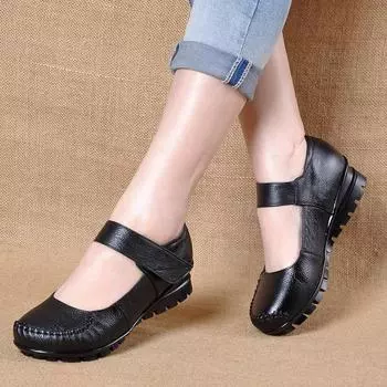 Cresfimix zapato tacon женские классические туфли с круглым носком на весну и осень, черные летние туфли на каблуке из искусственной кожи a6446d 35