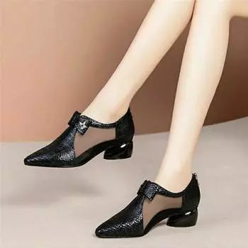 Cresfimix Zapatos De Mujer Lady Милые весенние и летние высококачественные серые туфли на каблуке Женские сексуальные черные осенние туфли A300h 35