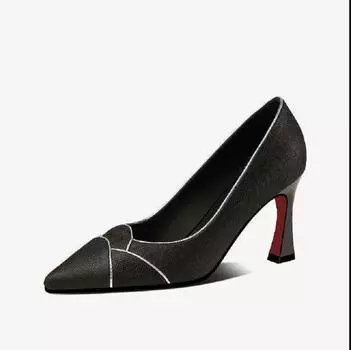 Cresfimix Zapatos De Mujer Women Sexy High Quality Spring Comfort Heel Shoes for Night Club Lady Fashion Sweet Heel Pumps A246 34