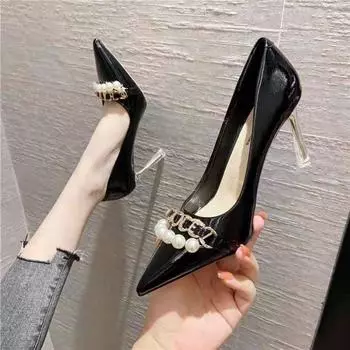 Cresfimix Zapatos De Mujer женские классические высококачественные удобные весенние розово-красные сексуальные туфли-лодочки на высоком каблуке и туфли-лодочки A9463 34